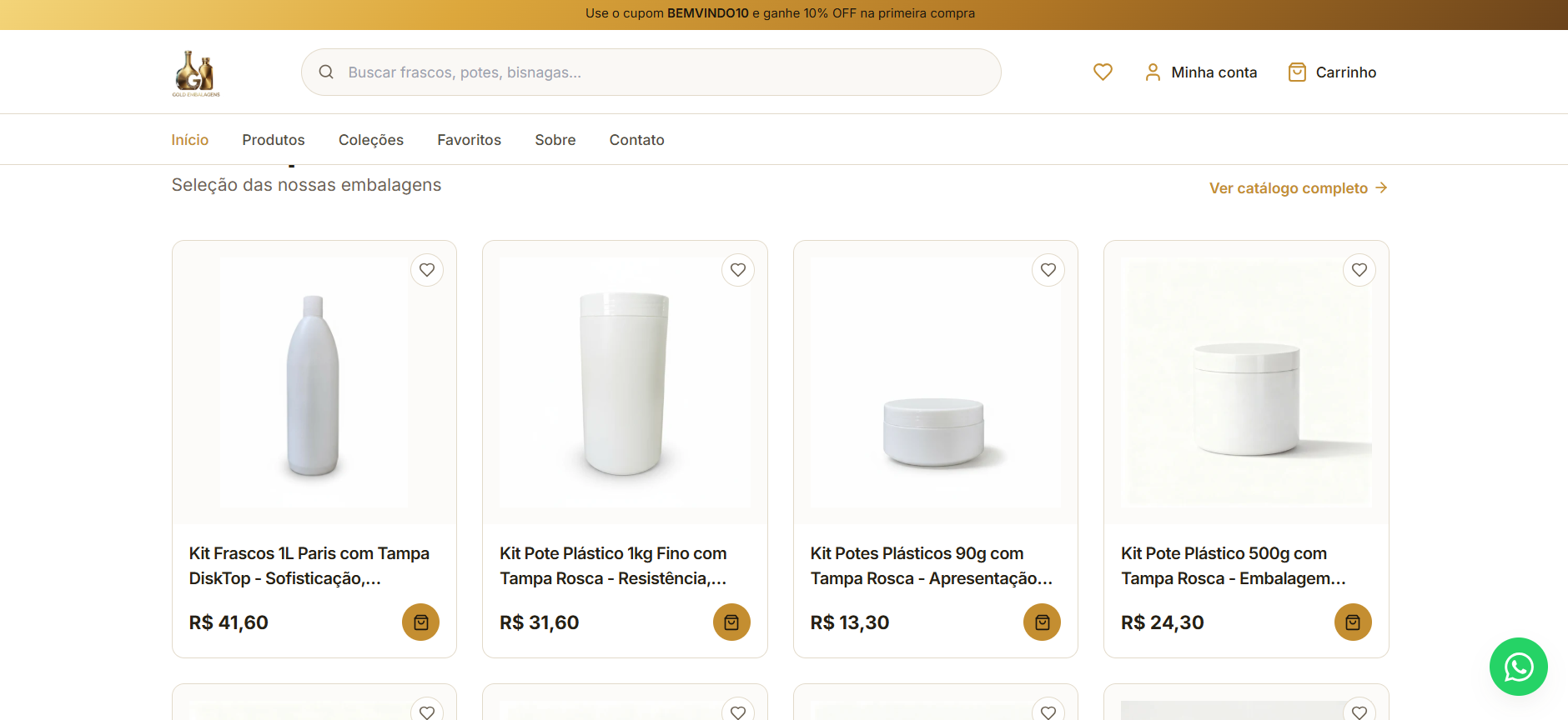 Gold Embalagens - Ecommerce — imagem 2
