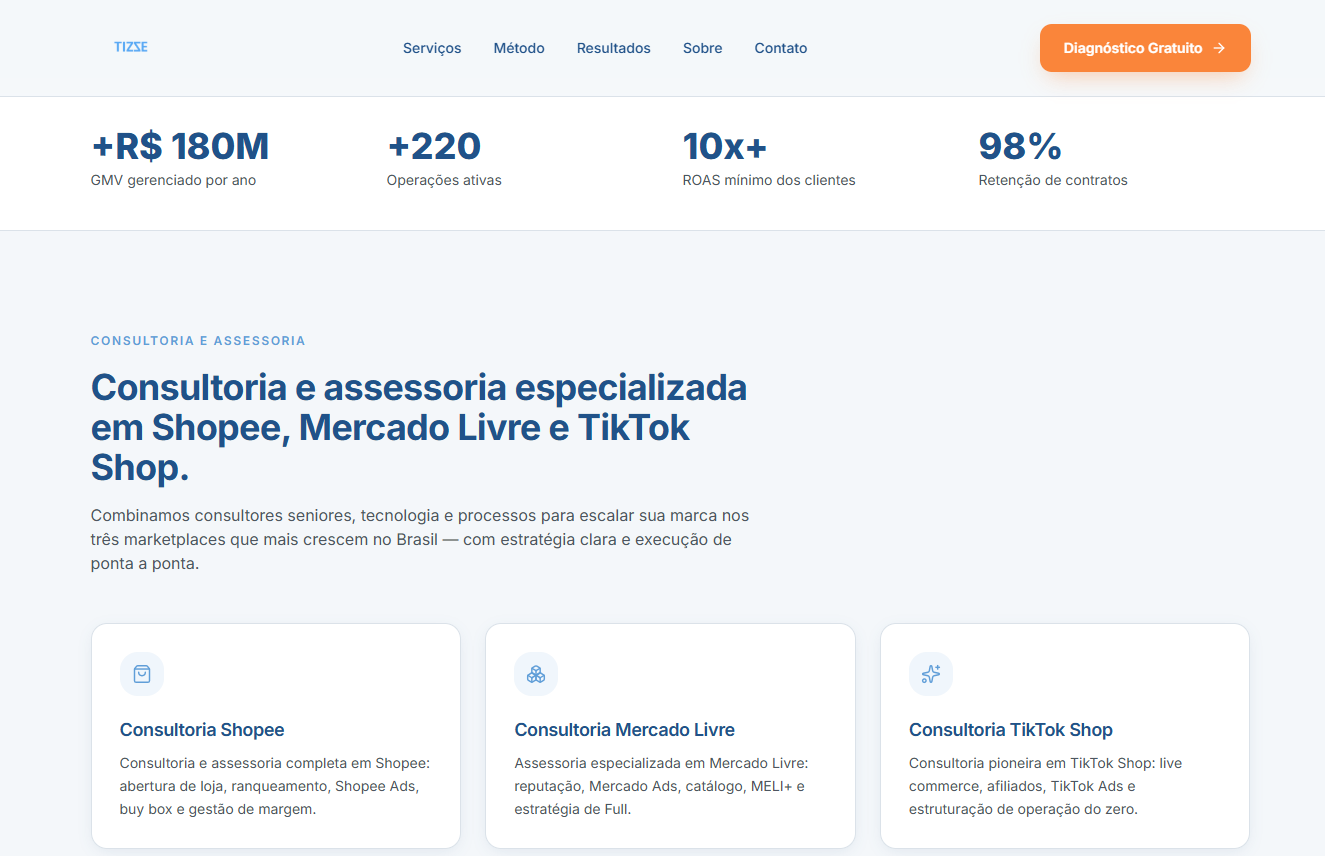Tizze Digital - Landing Page — imagem 2