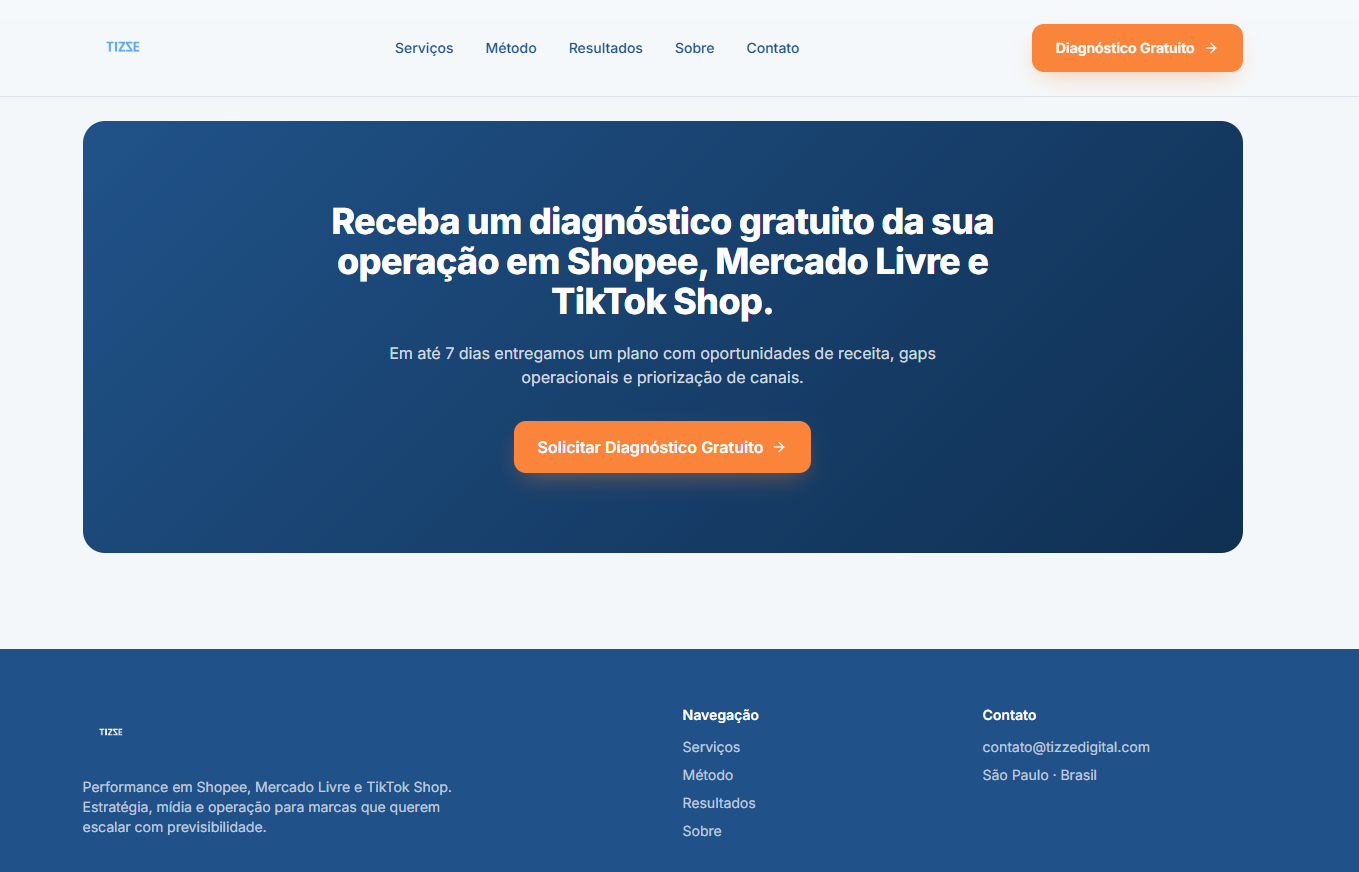 Tizze Digital - Landing Page — imagem 6